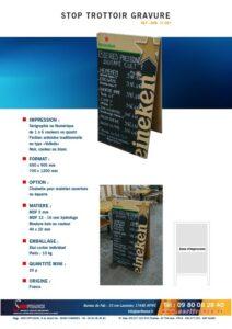 stop trottoir gravure