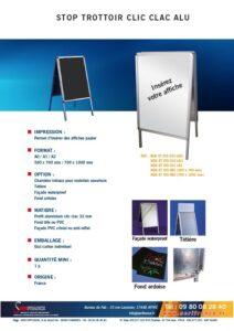 stop trottoir clic clac alu