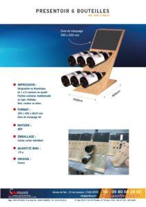 présentoir 6 bouteilles